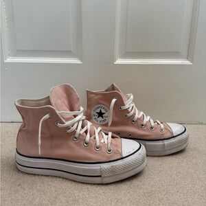 Converse Women's Pink High-Top Platform Sneakers